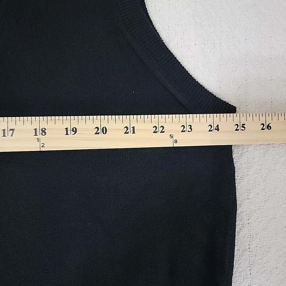 Men's Vintage Pronto Uomo Firenze black  cardigan Vest Sz XL Cotton Blend Italy